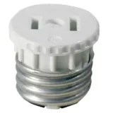 Leviton Medium Base Lampholder to Outlet Adapter, 00125