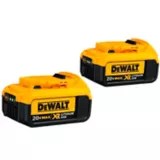 DEWALT XR 20V Max LiIon Batteries, 4.0Ah, 2pk Canadian