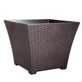Square Wicker Planter, 15in Canadian Tire