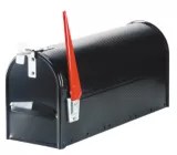 Standard Galvanized Steel Mailbox, Black Canadian Tire
