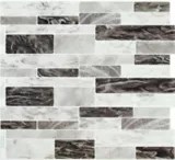 Peel & Impress Adhesive Vinyl Wall Tiles, Dark Sky Marble, 4pk