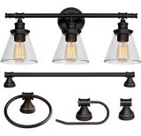 Globe Electric Parker AllInOne Bath Set, Bronze, 5pc Canadian Tire