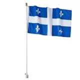 Flag Pole Kit with Quebec Flag Canadian Tire