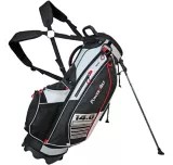Sac de golf à support PowerBilt 14.0, rouge, anthracite et noir