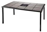 For Living Bluebay Rectangular Tile Patio Dining Table, 41 x 64in