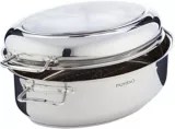 PADERNO Stainless Steel MultiRoaster with Removable Rack, 16.5in