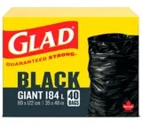 Glad Giant Garbage Bags, 178L, 40pk Canadian Tire