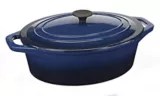 MASTER Chef Oval Dutch Oven, Blue Canadian Tire