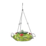 Blue Swirl Oval Glass Hummingbird Feeder Canadian Tire