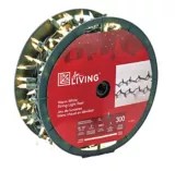 For Living 300 Outdoor Mini LED Christmas Light Reel, Warm White