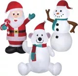 Airblown PreLit North Pole Inflatable Characters, Assorted, 3.5ft