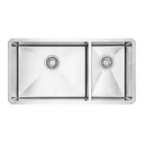 Kindred Designer Kitchen Undermount Equal Depth Combination Sink