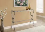 Monarch Rectangle Metal Hallway Table with Glass Top Canadian Tire