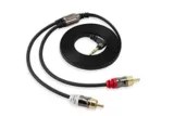 Flat RCA Audio Cable, 3.5mm, 6ft Canadian Tire