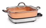 As Seen On TV Copper Chef Electric Skillet Set, 2pc Canadian Tire
