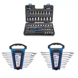 Mastercraft Socket Set and 18Pc Combination Wrenches, 95pc Canadian