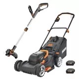 WORX PowerShare Lawn Mower & Grass Trimmer/Edger Combo Kit with 20V