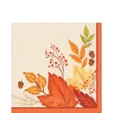 Fall Foliage Dinner Napkins, 16pk Party City
