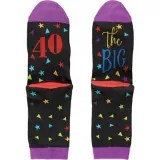 Multicolour 40th Birthday Crew Socks Party City