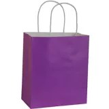 Purple Kraft Gift Bag Party City