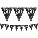 Sparkling Celebration Prismatic 50th Birthday Pennant Banner Party City
