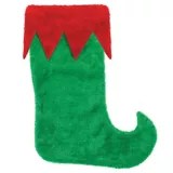 Elf Shoe Christmas Stockings Elf Shoe Christmas Stocking, 18in Party City