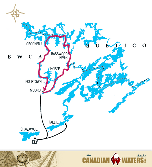 Canoe Trip Routes Boundary Waters and Quetico ParkCanadian Waters