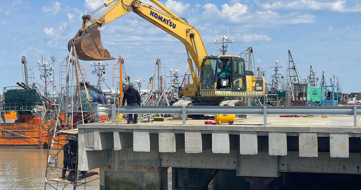 La obra de ampliación del Puerto Rawson finalizará en diciembre 2023