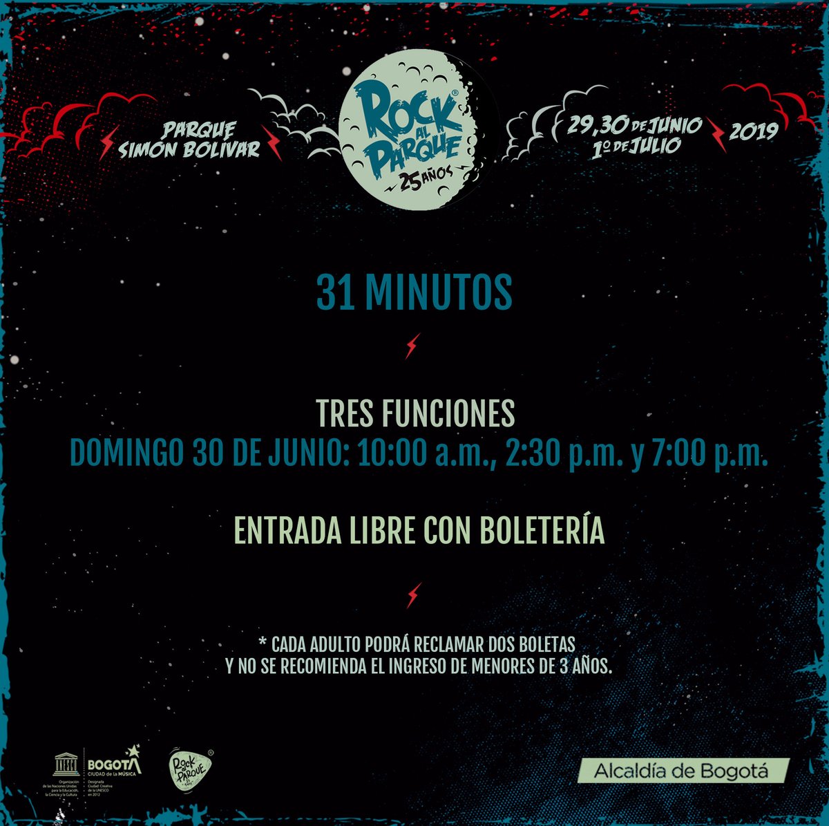 Rock al Parque 2019 conoce la programación y los horarios Canal Trece