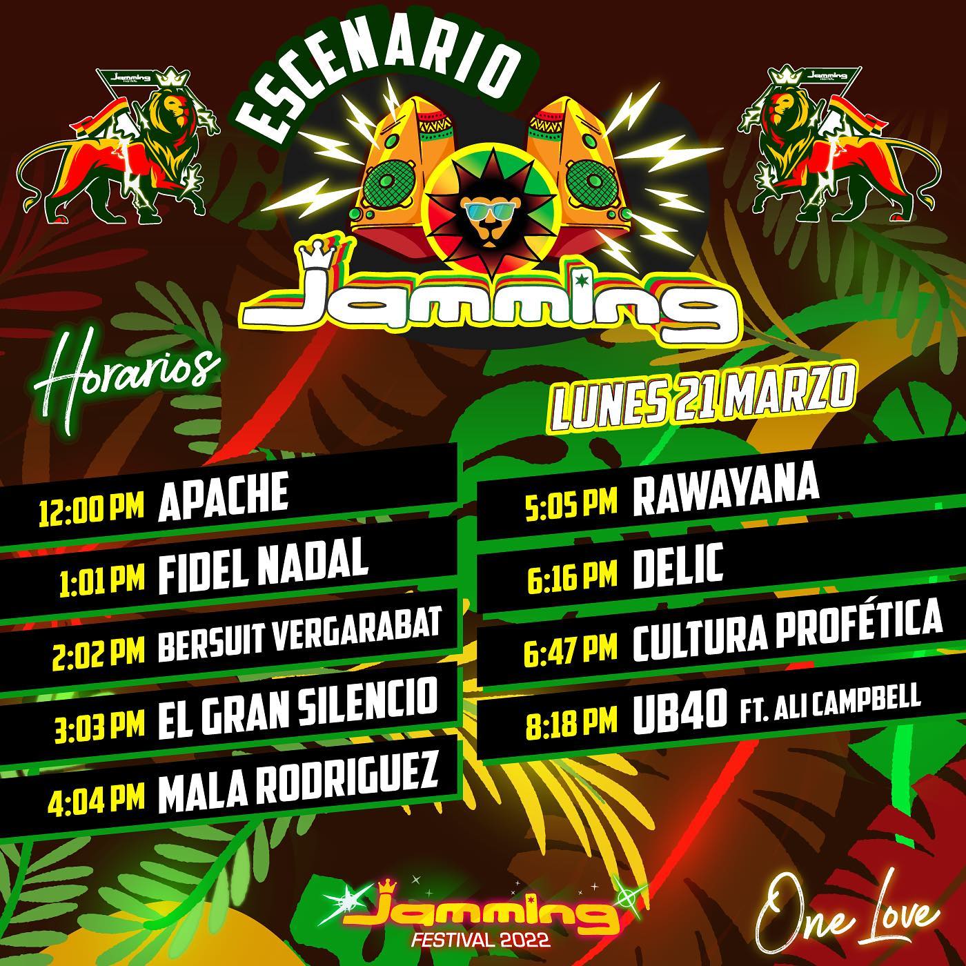 Jamming Festival 2022 así va el cartel, logística y horarios actualizados Canal Trece