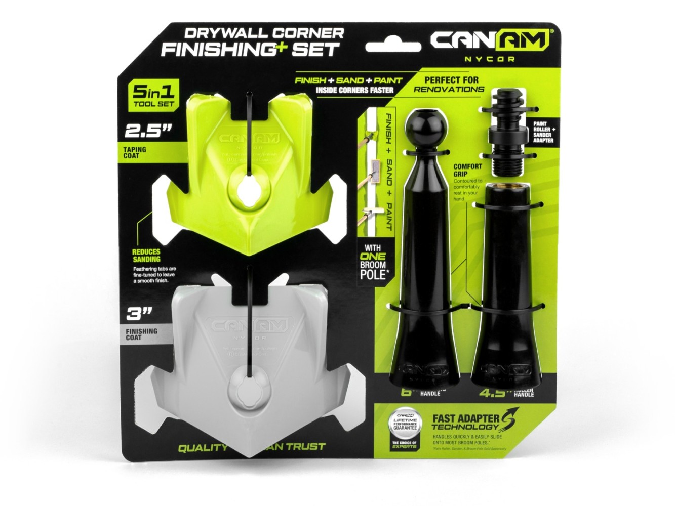 NyCor Drywall Corner Finishing+ Set (5in1) CanAm Tool Corp