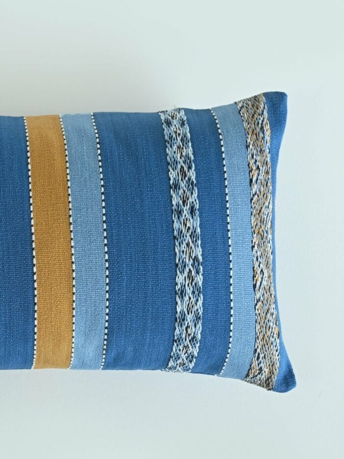 Aztec Cobalt Blue Cushion Cover Cananor Guild