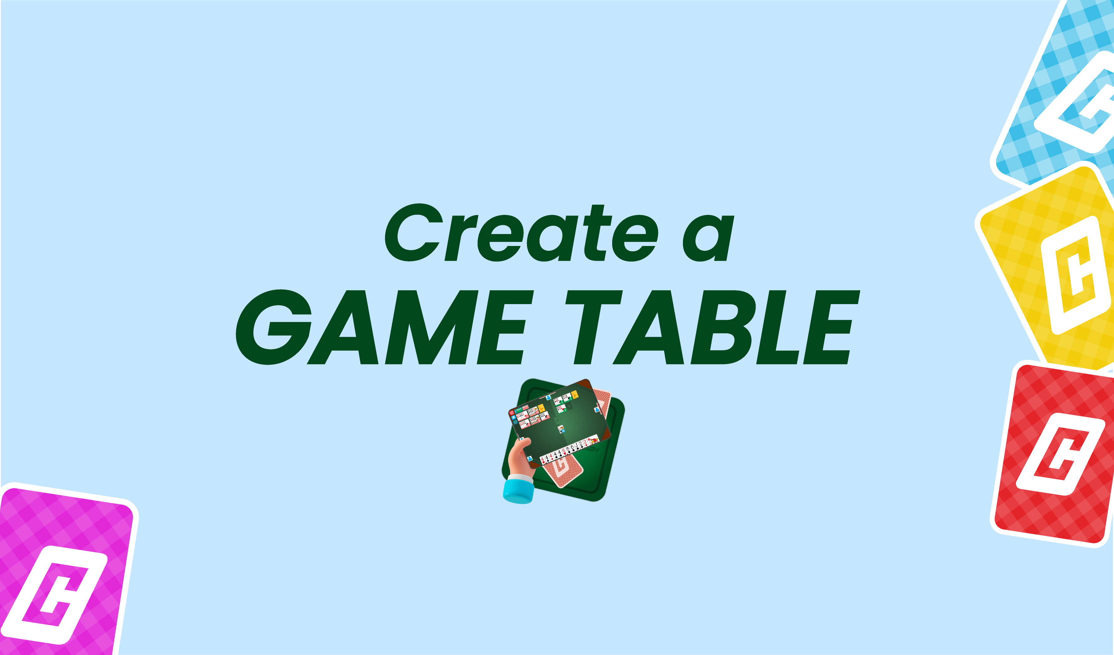 How to create a game table in the App