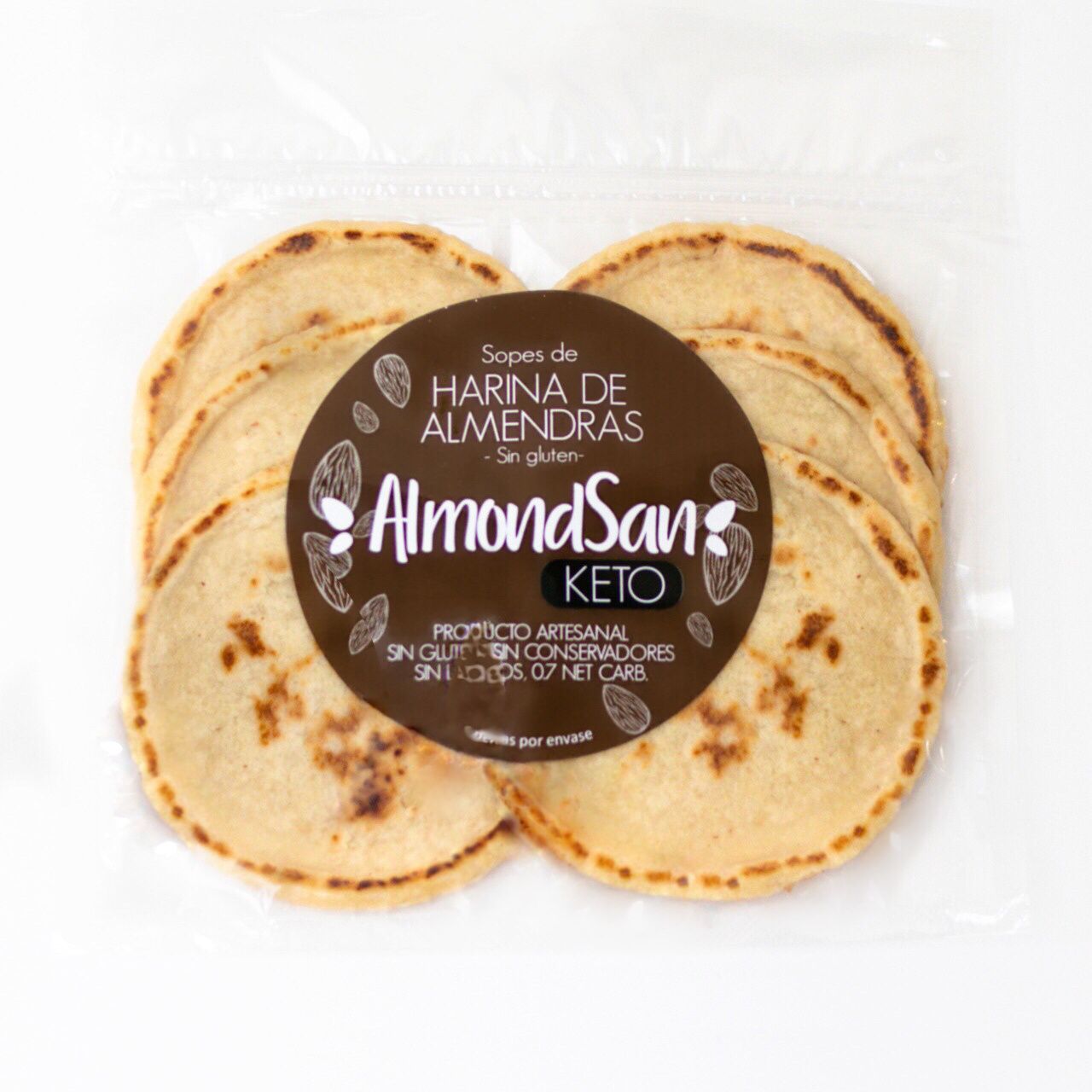 Sopes Keto de Harina de Almendras Canasta Madre