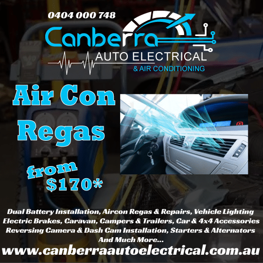 2023 AirCon Regas Canberra Auto Electrical
