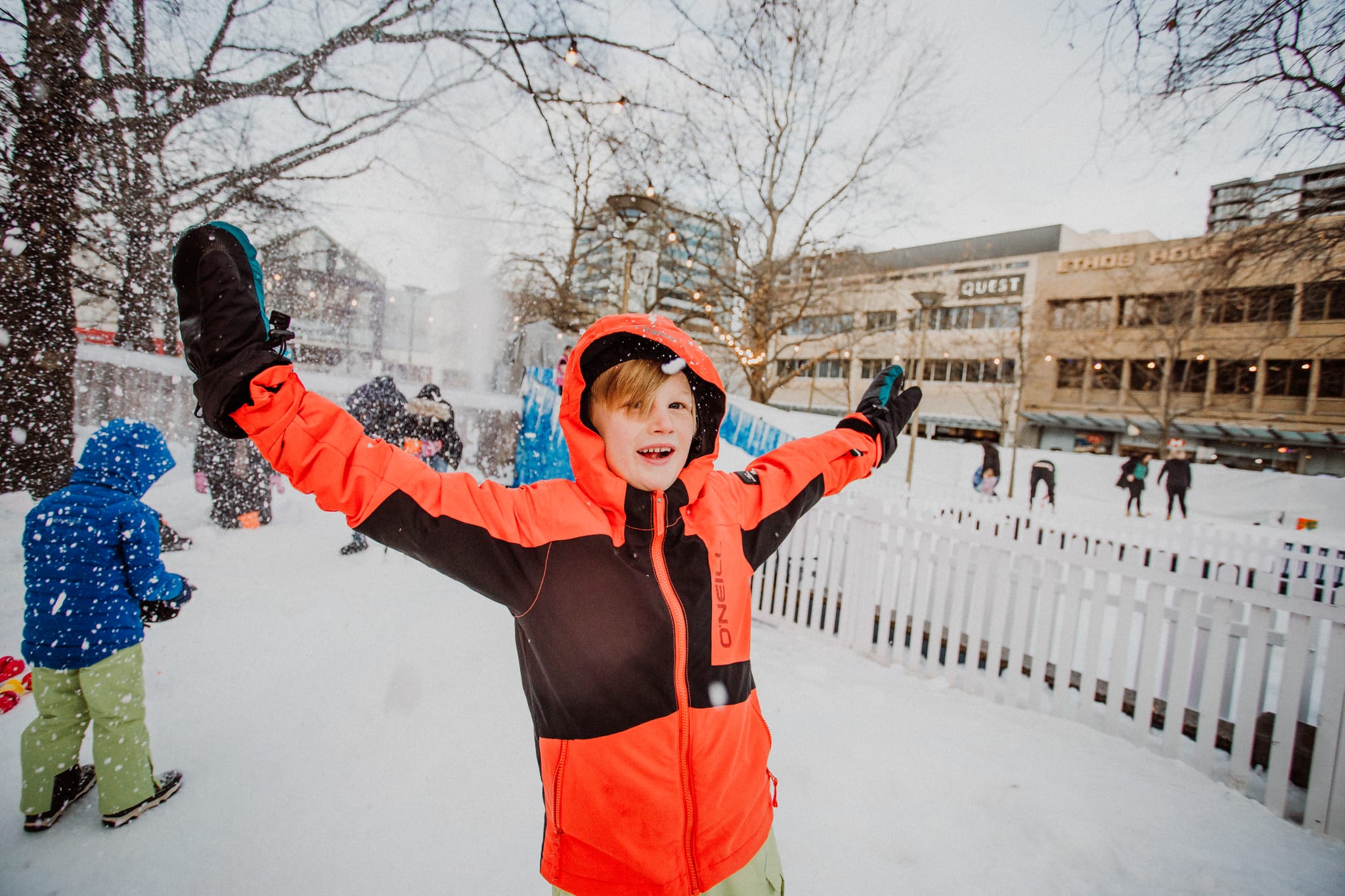 Canberrans take a short trip to the snow at Winter in the City