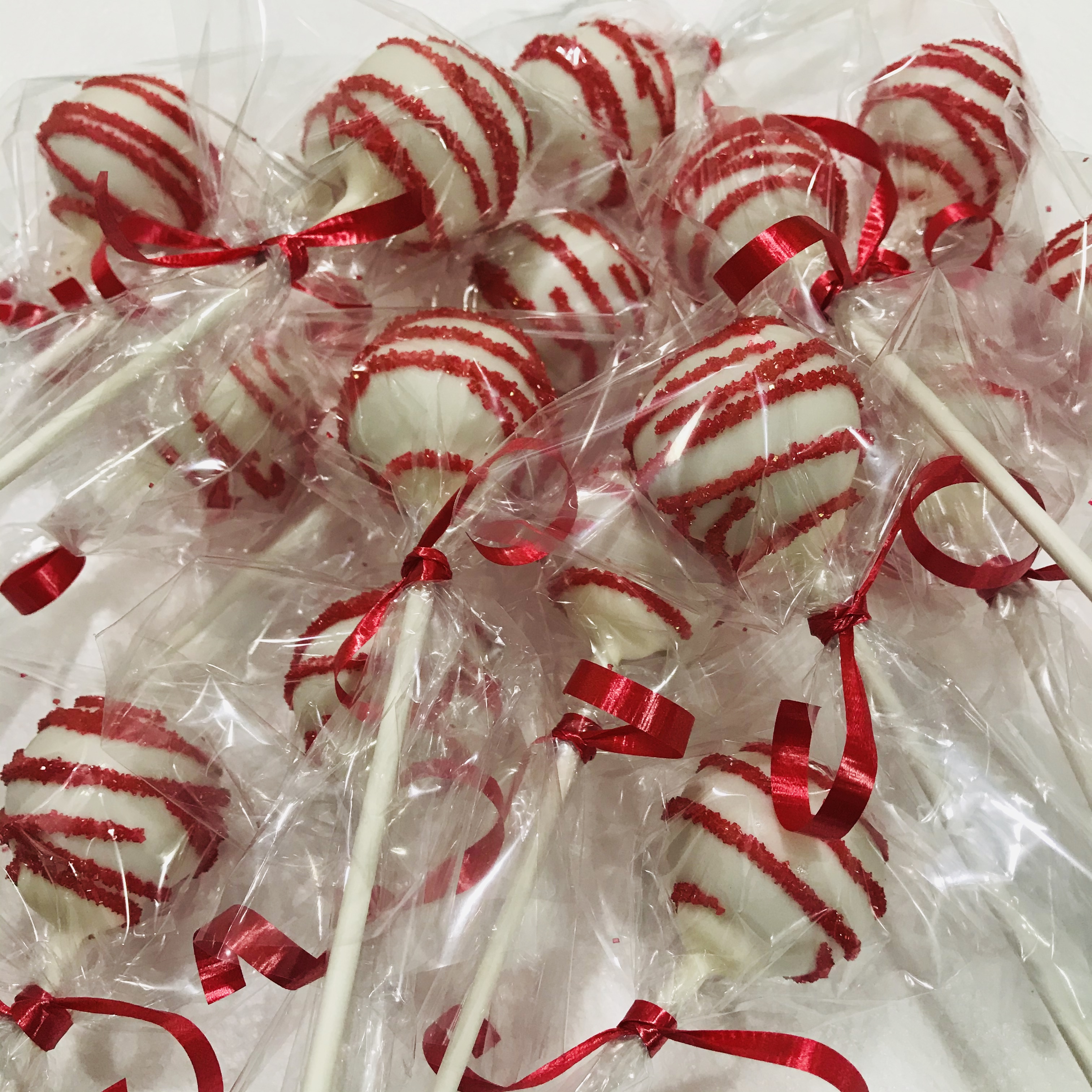 Peppermint Roll Cake Pops