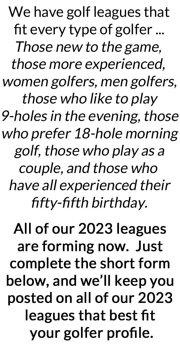 Golf Leagues 2023 At The Oaks The Oaks & Candia WoodsThe Oaks