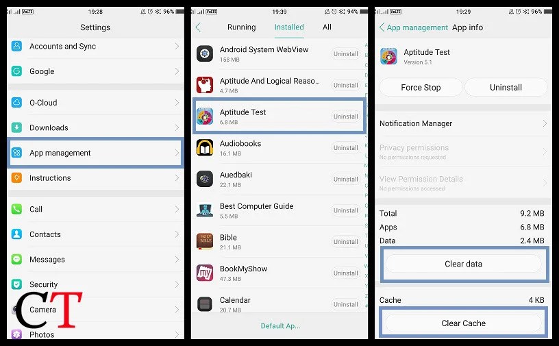 How to clear app data or cache on Android and why?