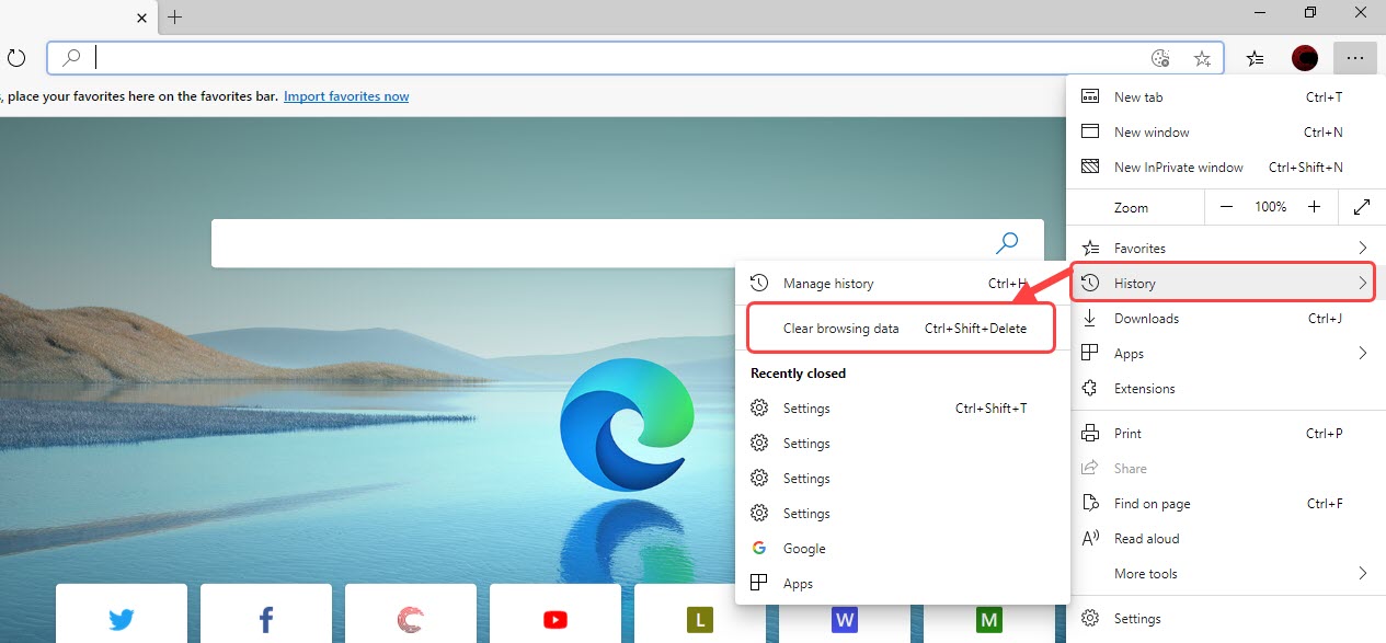 Browsing History Edge