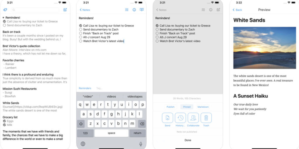 Top 7 notes app for iOS