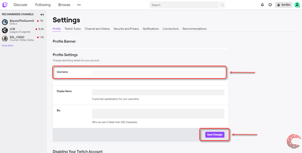 How to change your Twitch username and name? Candid.Technology
