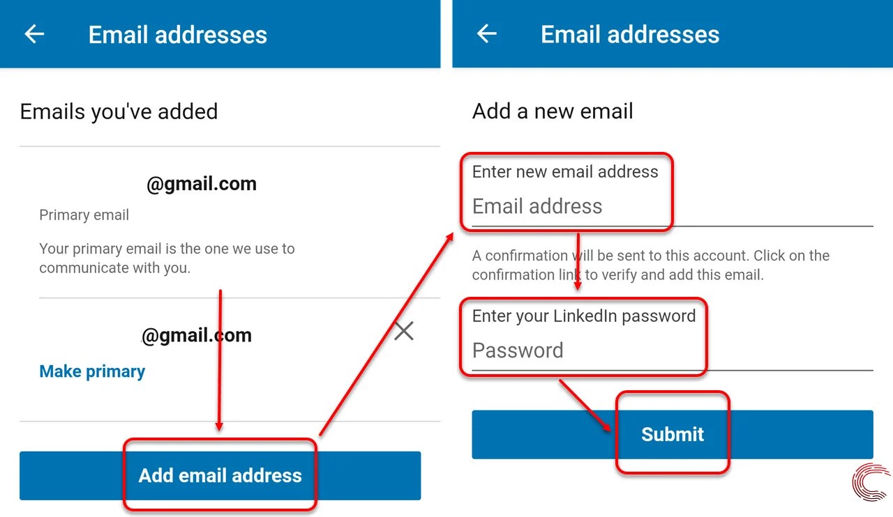 How to change your email address on LinkedIn?