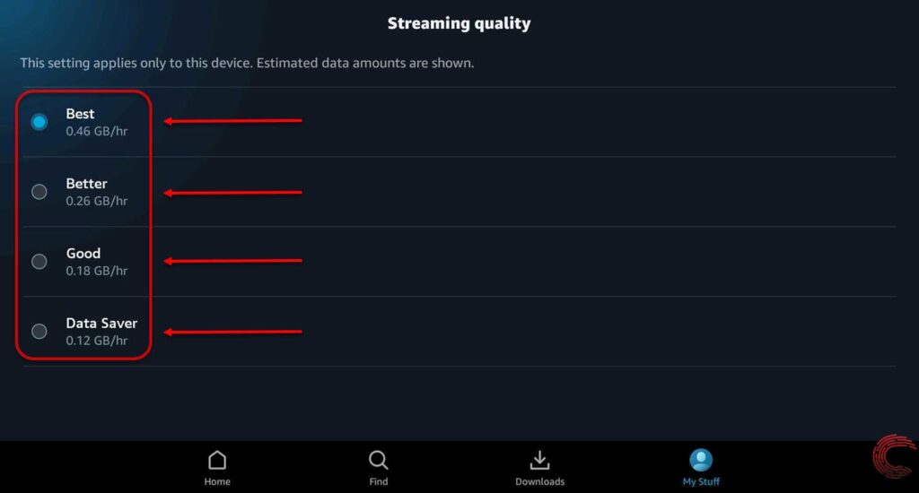 How to change the video quality in Amazon Prime Video?