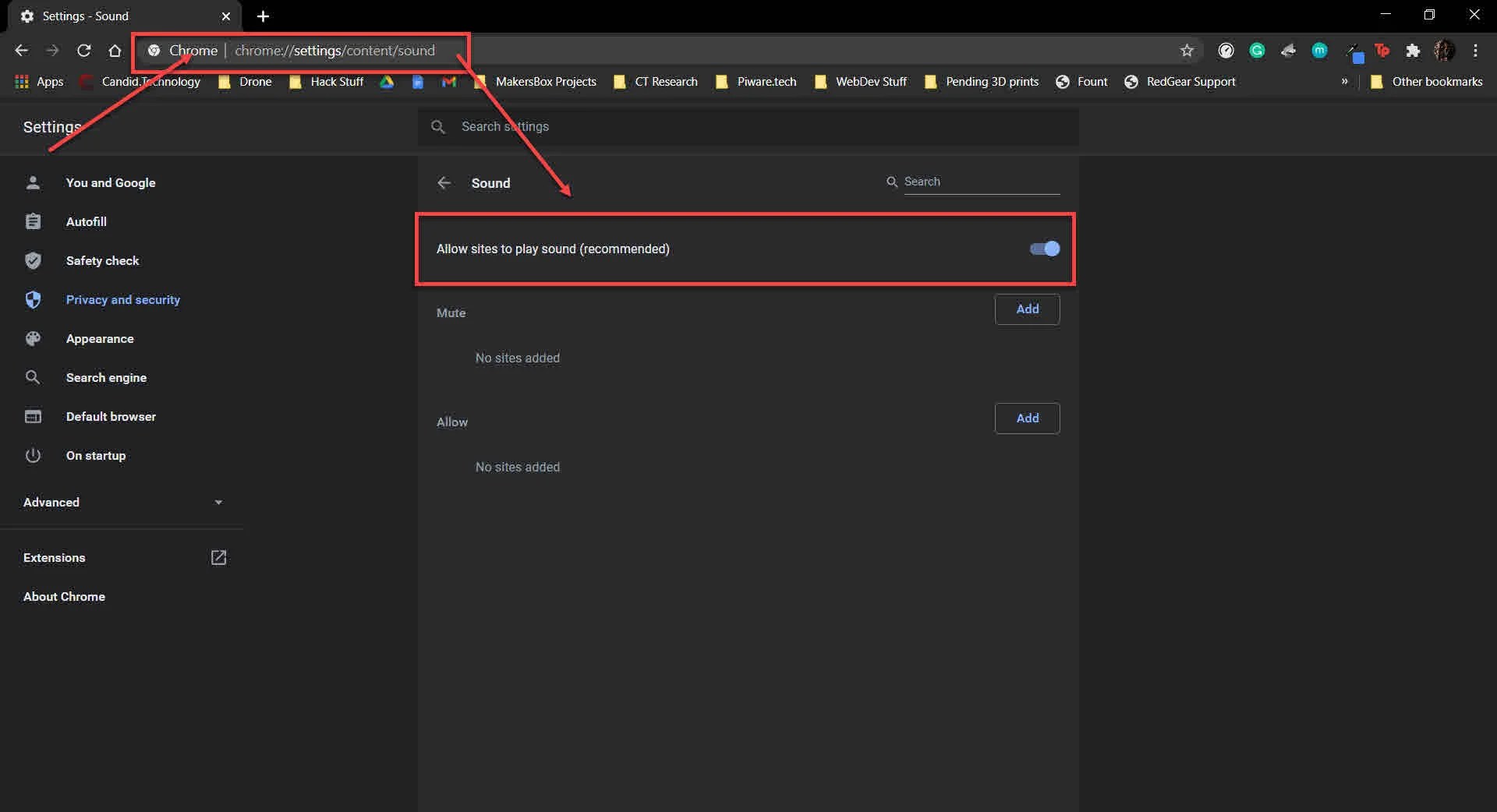 chromesoundsettings Candid.Technology