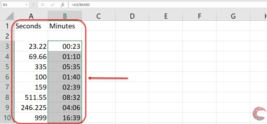 How to convert Seconds to Minutes in Excel? Candid.Technology