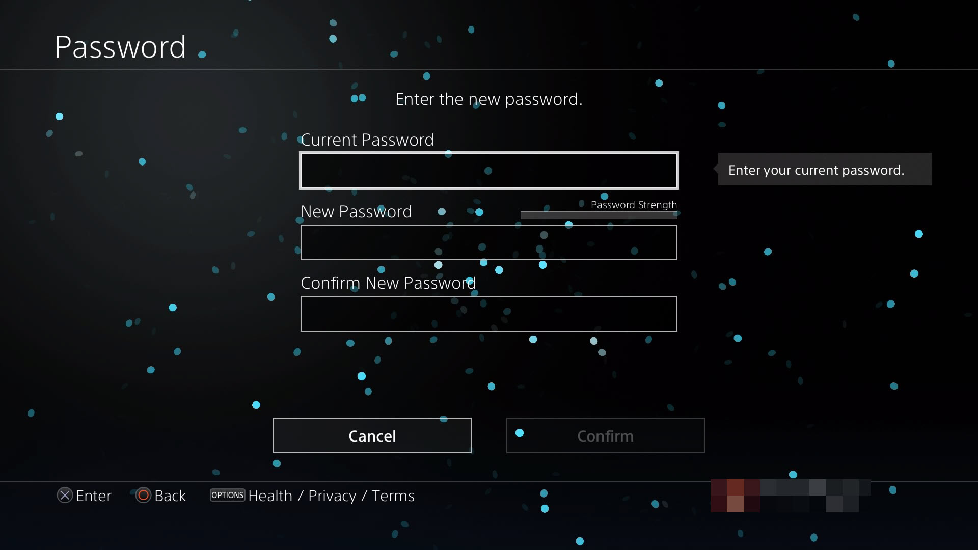 How to change your PS4's password?