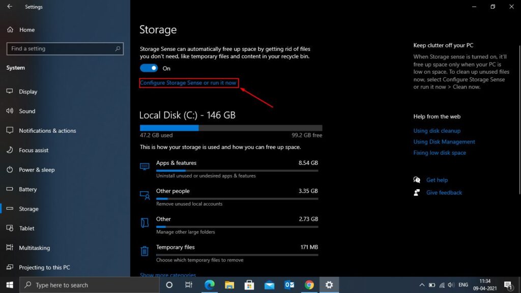 How to automatically delete files from recycle bin in Windows 10?
