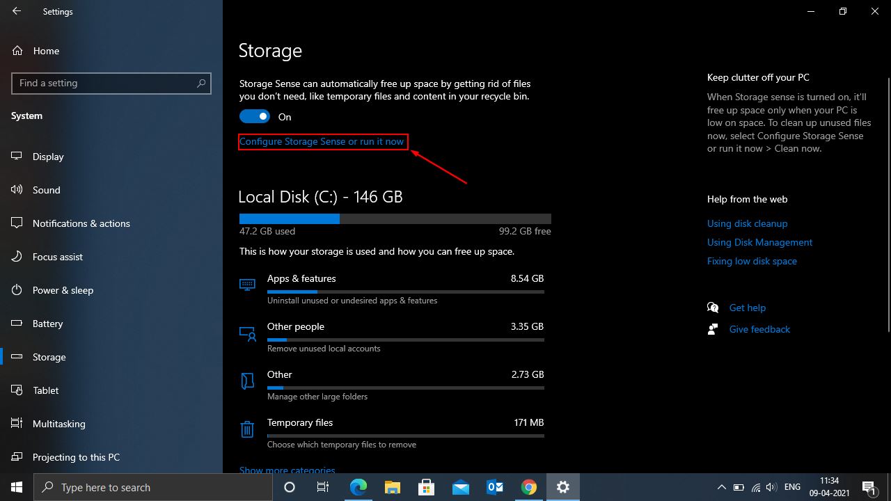 How to automatically delete files from recycle bin in Windows 10?