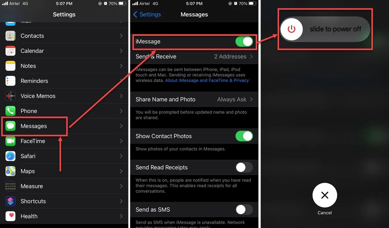 How to fix the iMessage signed out error? Candid.Technology